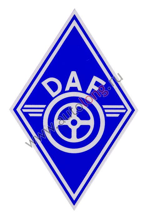 Наклейка светоотражающая DAF ромб малый Синий купить по низким ценам в ...