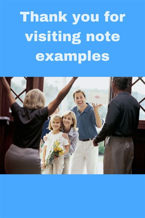 Thank You For Visiting Note Examples Thank You Note Wording Thank