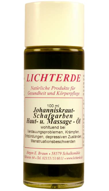 Johanniskrautschafgarben Massage L Lichterde