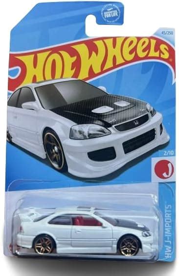 Amazon Hot Wheels Honda Civic Si Scale White J Imports Series Toys Games