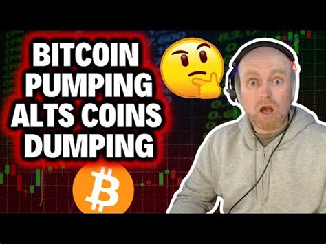 Bitcoin Pumping Alt Coins Dumping Youtube