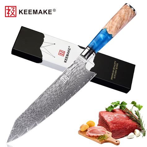 Keemake Cuchillo Kiritsuke De Pulgadas Utensilio De Cocina Ultra