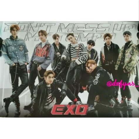 Jual POSTER OFFICIAL ALBUM EXO DON T MESS UP MY TEMPO Shopee Indonesia