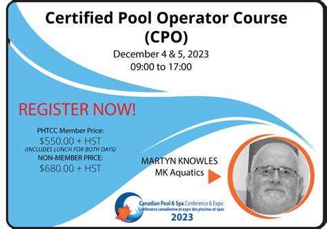 Cpo Certification Course Pool Council Toronto Ontario Canada Pools