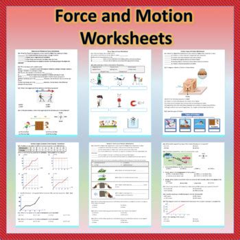 Speed Velocity And Acceleration Worksheet Teaching Resources Tpt