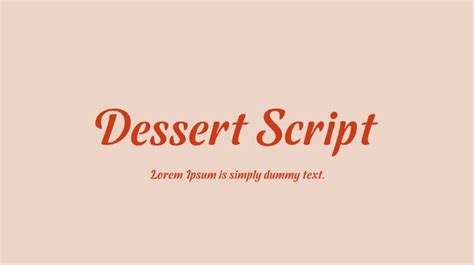 Dessert Script Font : Download Free for Desktop & Webfont