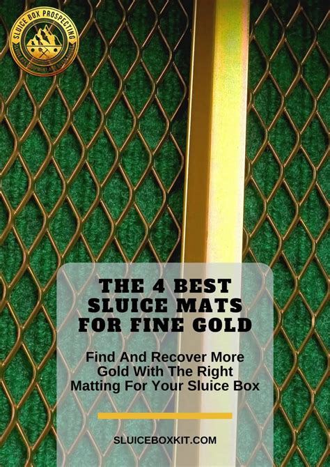 The 4 Best Sluice Mat for Fine Gold Options