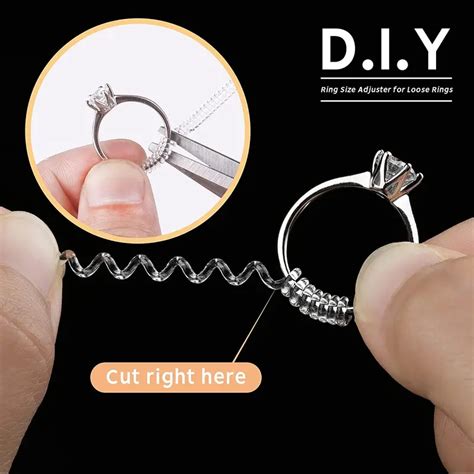 Ring Sizer Adjuster Loose Rings Clear Silicone Ring Size Temu