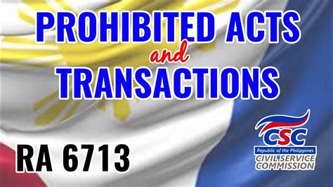 Prohibited Acts And Transactions Ra Youtube