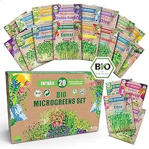 ZenGreens Bio Sprossen Samen Im 6er 10er Und 20er Set Spinat