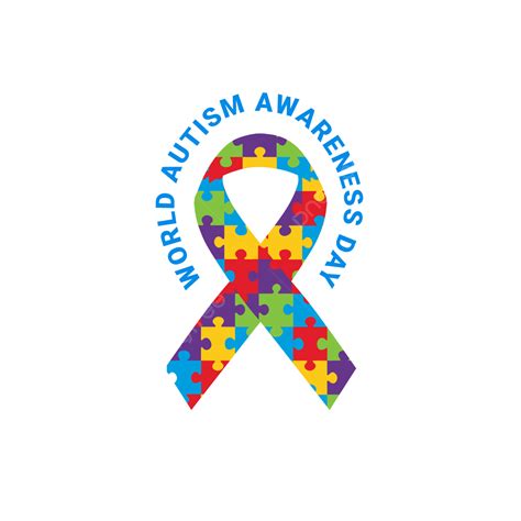 Autism Awareness Ribbon Vector