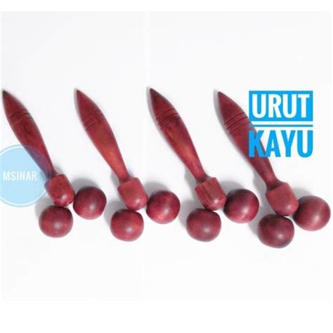 Msinar Kayu Urut Kayu Wooden Roller Massager Ready Stock For Face