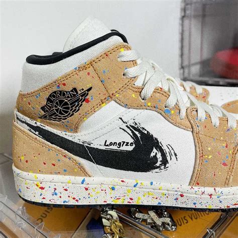 Air Jordan 1 Mid SE Brushstroke Paint Splatter Release Date Jordans