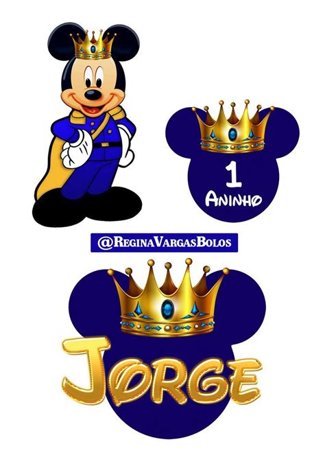 SMASH CAKE DO JORGE MICKEY REALEZA MICKEY PRÍNCIPE MICKEY REAL em