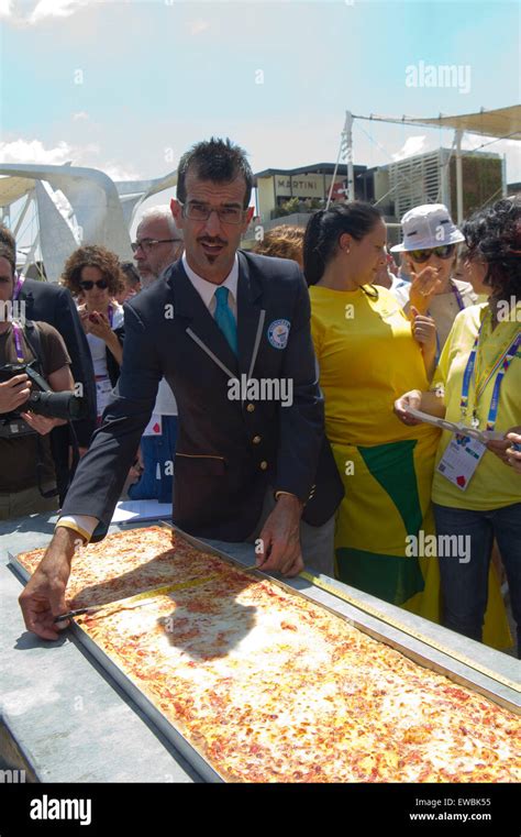 Italy Milan Expo 2015 Proclamation Of The Guinness Book Of Records The Worlds Longest