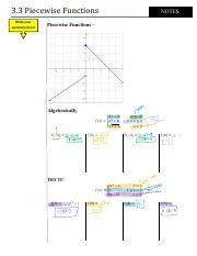 Piecewise Functions Evaluation Graphing Guide Course Hero