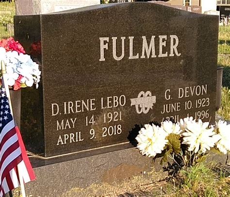 Della Irene Lebo Fulmer Find A Grave Memorial