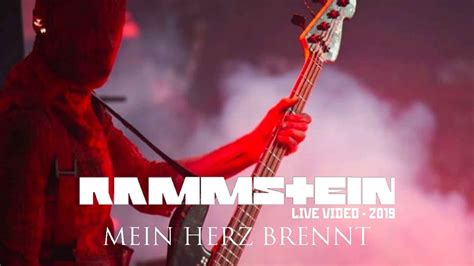 Rammstein Mein Herz Brennt Live Video Youtube