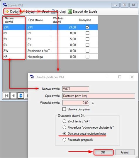 Faktura wewnątrzwspólnotowa dostawa towarów WDT