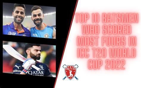 Top Batsmen Who Scored Most Fours In Icc T World Cup Crictv U