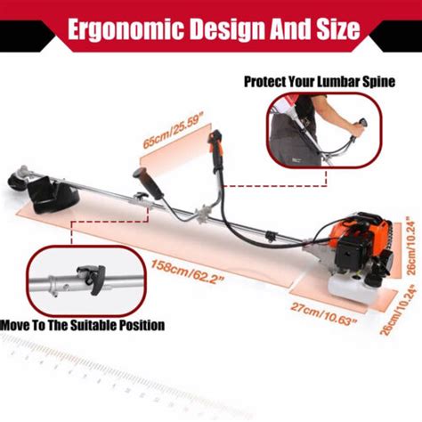 58CC Gas Powered Weed Eater 2 Stroke Straight Shaft Ubuy India