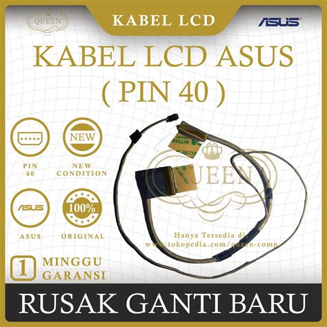 Jual Kabel Flexible Lcd Laptop Asus X550 X550D X550DP F550DP PIN 40