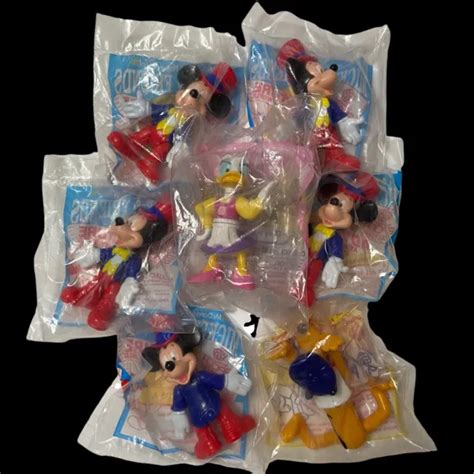 Vintage Mcdonald S Mickey Friends Epcot Happy Meal Toys Sealed