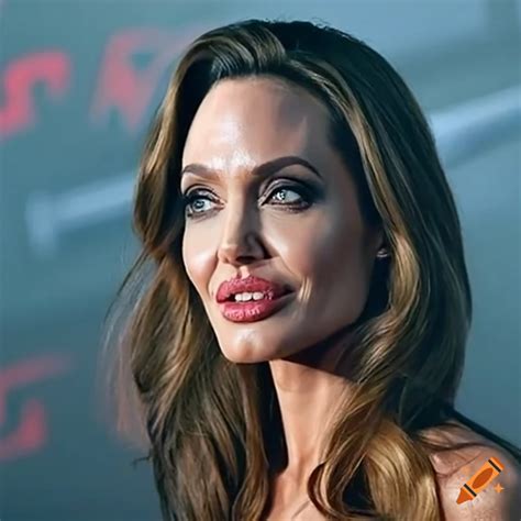 Actress Angelina Jolie In A Movie Scene On Craiyon