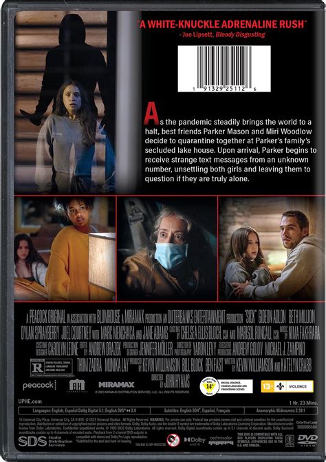 Sick 2023 Dvd Horror Thriller