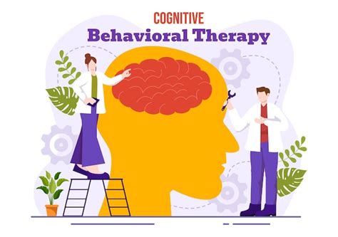 Premium Vector Cbt Or Cognitive Behavioural Therapy Vector