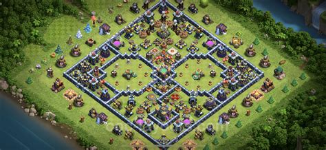 Gute Base Rathaus Level 14 Link Hybrid Anti Air Electro Dragon