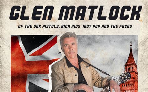 Glen Matlock Sex Pistols Iggy Pop And The Faces Announces Rare Us