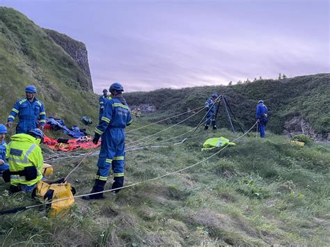 Man Rescued After Falling Over Cliff In Portrush Utv Itv News