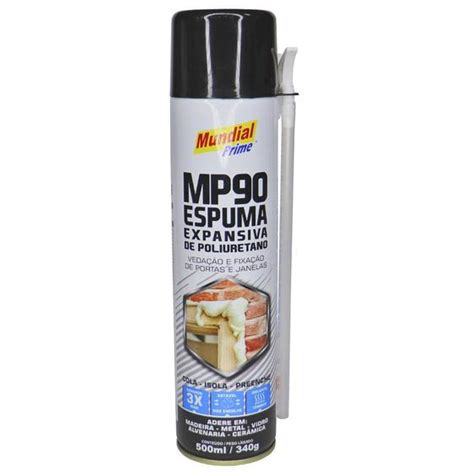 Espuma De Poliuretano 500ml 340g Mundial Prime Espuma Expansiva