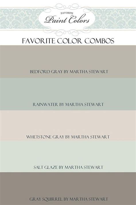 Martha Stewart Popular Paint Colors Rainwater Whetstone Gray Salt