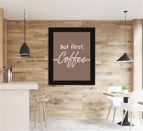 ABER Erste KAFFEE Druck Minimalistische Druckbare Kunst Etsy