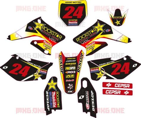 Suzuki Rmz Rmz Rockstar Decals Set Mxg One Best