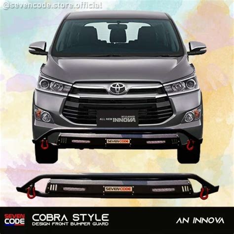 Jual Front Bumper Guard Tanduk Depan Innova Reborn Cobra Sevencode Di