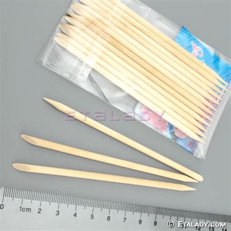 Orange Wood Nail Sticks Cuticle Pusher Remover Manicure Pedicure Tool ...