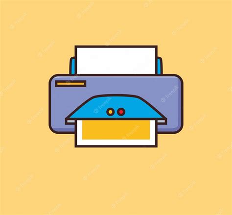 Premium Vector | Printer cartoon illustration