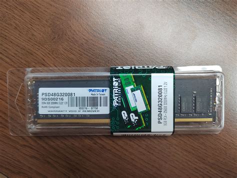 Оперативная память PATRIOT MEMORY Patriot DDR4 8Gb 3200MHz pc-25600 ...