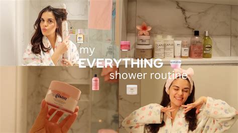 My Everything Shower Routine Hair Care Body Care Skincare And More🛁🎀🧖🏻