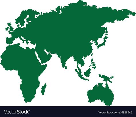 Map of europe africa and asia country Royalty Free Vector