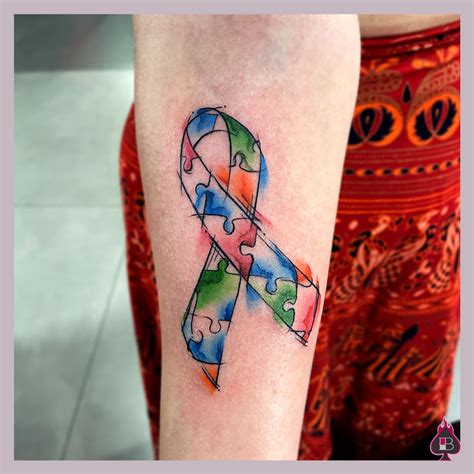 Tattoo uploaded by Brik Rangel • A watercolor autism symbol. • Tattoodo