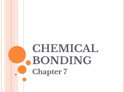 Chemical Bonding Ppt Pptx