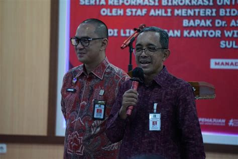 Staf Ahli Menteri Berikan Penguatan Tusi Dan Reformasi Birokrasi Bagi