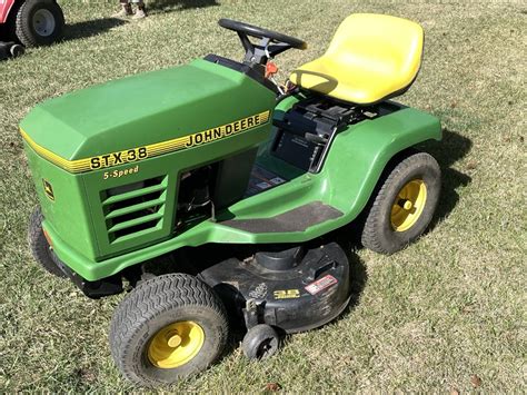 Dunkle Auction Services John Deere Stx Ride On Lawn Tractor W