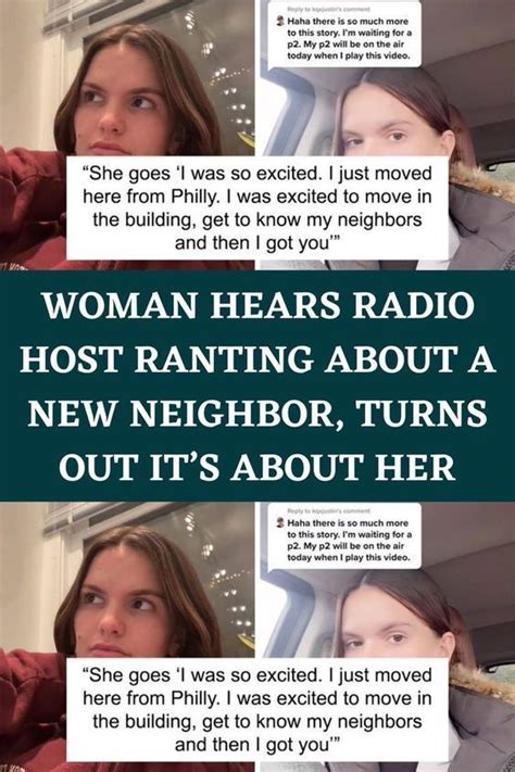 Woman Hears Radio Host Ranting About A New Neighbor Turns Out Its