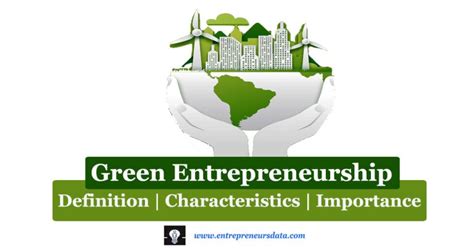 Eco Entrepreneurship Meaning Characteristics Examples