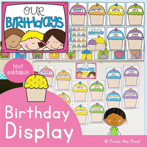 Classroom Birthday Posters From The Pond